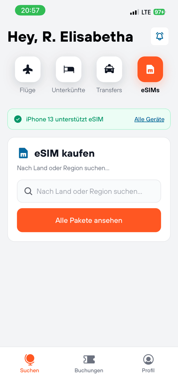 Aquila eSIMs Vorschau