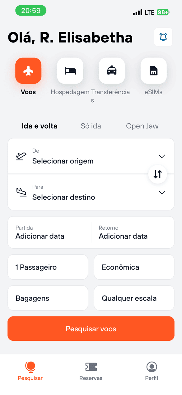 Aquila Voos pre-visualizacao